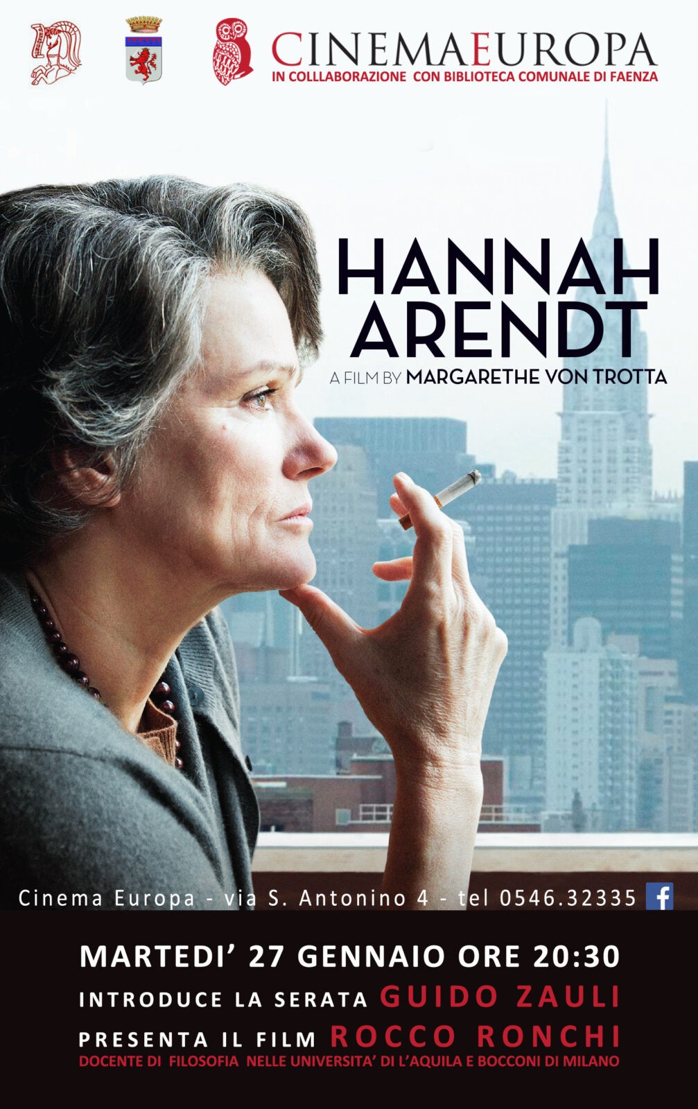 Hannah Arendt - Cinema Europa