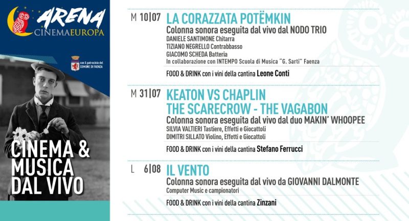 Cinema E musica dal Vivo programma