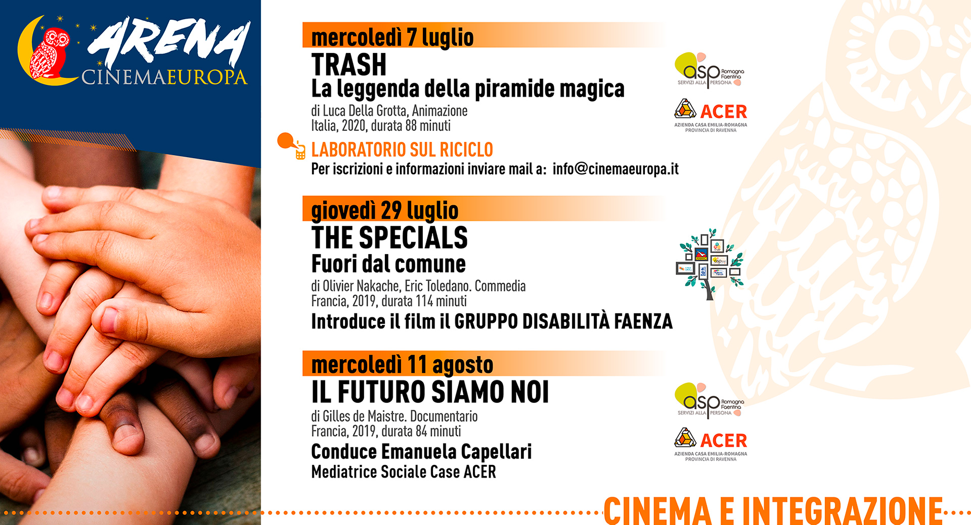 locandina Cinema e Integrazione – Estate 2021